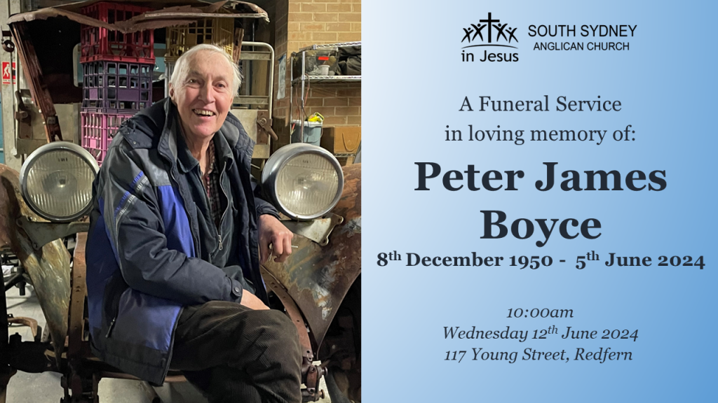 Peter James Boyce Funeral Service